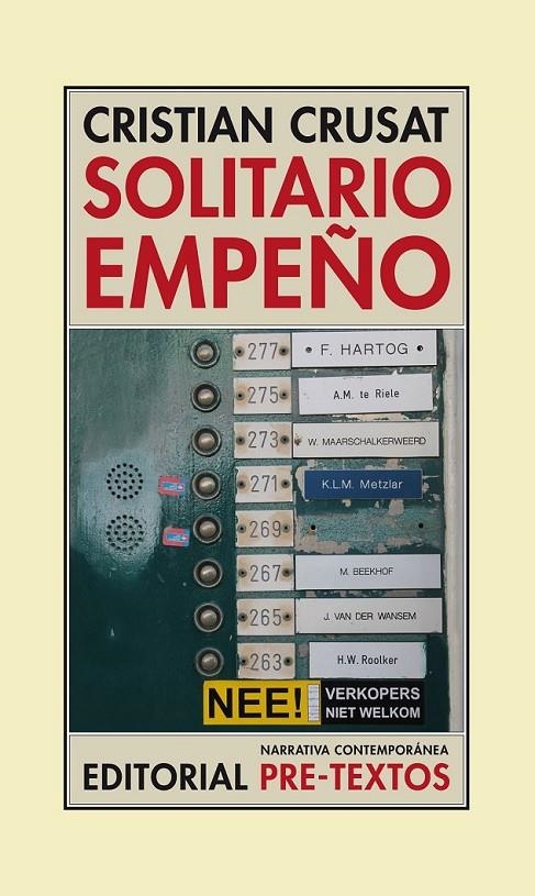 Solitario empeño | 9788416453108 | Crusat, Cristian | Librería Castillón - Comprar libros online Aragón, Barbastro