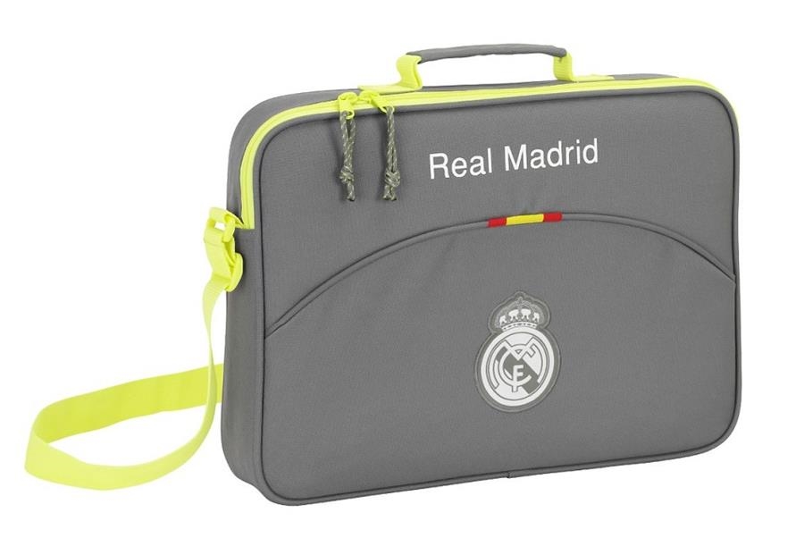 CARTERA EXTRAESCOLARES REAL MADRID GREY 611554385 38x28x6 | 8412688233090 | Librería Castillón - Comprar libros online Aragón, Barbastro