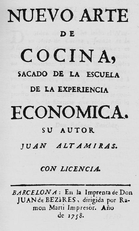 Nuevo arte cocina, sacado de escuela de la experiencia económica | 9788488518026 | Altimiras, Juan | Librería Castillón - Comprar libros online Aragón, Barbastro