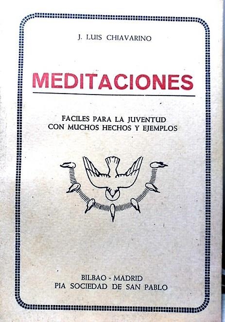 Meditaciones | 9999900007947 | Chiavarino, J.Luis | Librería Castillón - Comprar libros online Aragón, Barbastro