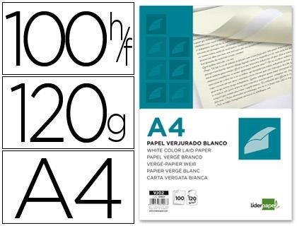 PAPEL A4 120GR 100H VERJURADO BLANCO 31907 | 8423473319073 | Librería Castillón - Comprar libros online Aragón, Barbastro