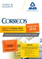 PERSONAL LABORAL CORREOS Y TELÉGRAFOS ED.2016 TEMARIO 1 | 9788490936580 | Varios autores | Librería Castillón - Comprar libros online Aragón, Barbastro