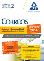 PERSONAL LABORAL CORREOS Y TELÉGRAFOS ED.2016 TEMARIO 2 | 9788490936597 | Varios autores | Librería Castillón - Comprar libros online Aragón, Barbastro