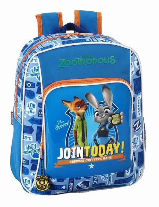 MOCHILA INFANTIL CUADRADA ZOOTROPOLIS 280x100x340 mm 611602615 | 8412688240289 | Librería Castillón - Comprar libros online Aragón, Barbastro