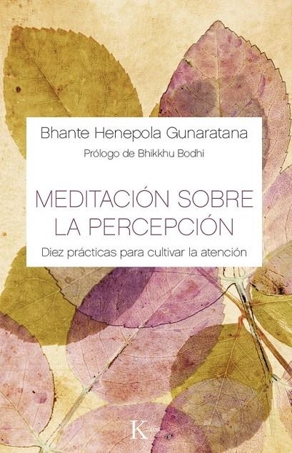 Meditación sobre la percepción | 9788499884882 | Gunaratana, Bhante Henepola | Librería Castillón - Comprar libros online Aragón, Barbastro