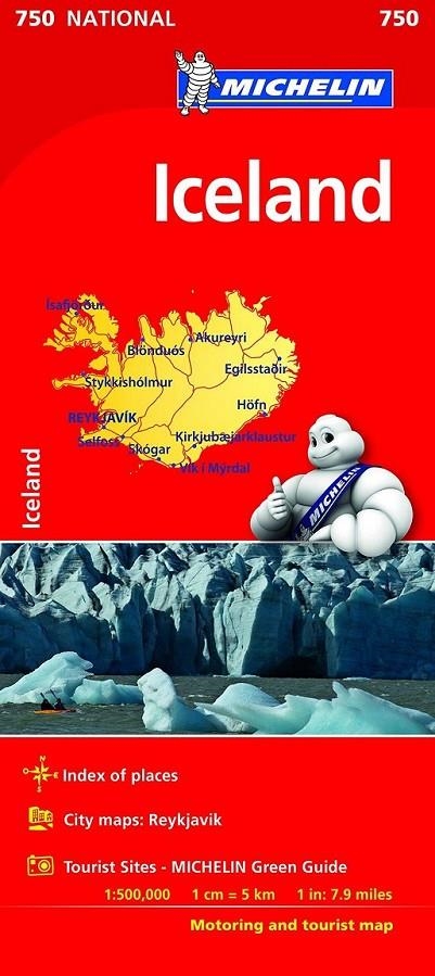 Mapa National Iceland | 9782067211872 | MICHELIN | Librería Castillón - Comprar libros online Aragón, Barbastro