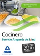 COCINERO Salud Aragón TEMARIO ESPECIFICO Vol.2 ed 2016 | 9788490937389 | SERRANO BÁRCENA, Ana María/GONZÁLEZ CABALLERO, Marta | Librería Castillón - Comprar libros online Aragón, Barbastro