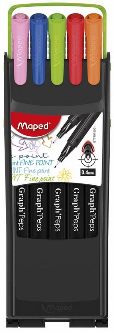 ESTUCHE 10 ROTULADORES MAPED GRAPH PEPS 10 COLORES 0.4MM | 3154147491553 | Librería Castillón - Comprar libros online Aragón, Barbastro