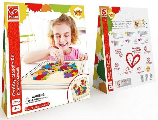 HAPE CRABBY MOSAIC KIT 109 PIEZAS - KIT MOSAICO CANGREJO | 6943478011458 | Librería Castillón - Comprar libros online Aragón, Barbastro