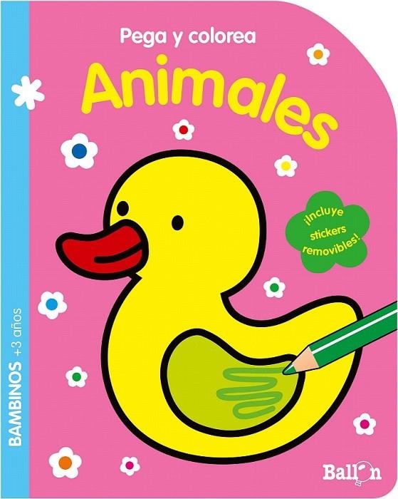 Pega y colorea - Animales | 9789463072816 | Ballon | Librería Castillón - Comprar libros online Aragón, Barbastro