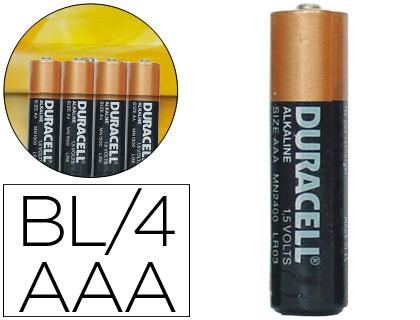 PILA DURACELL AAA 4UN 1.5V SIMPLY LR03/MN2400 | 5000394002432 | Librería Castillón - Comprar libros online Aragón, Barbastro