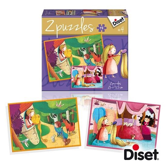 DISET 2 PUZZLES 48 PIEZAS CUENTO RAPUNZEL | 8410446699690 | Librería Castillón - Comprar libros online Aragón, Barbastro