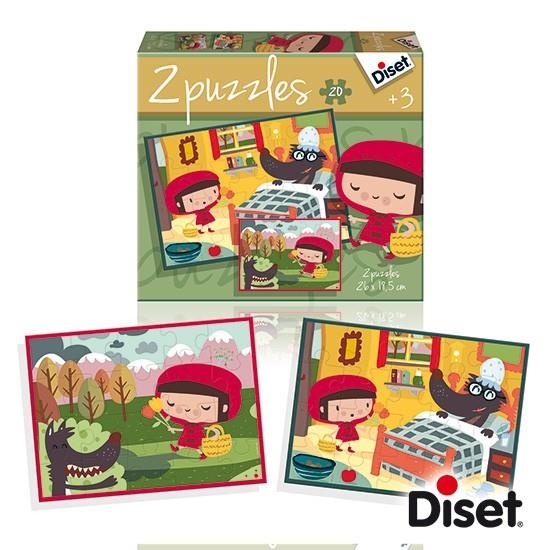 DISET 2 PUZZLES 20 PIEZAS CUENTO CAPERUCITA ROJA | 8410446699614 | Librería Castillón - Comprar libros online Aragón, Barbastro