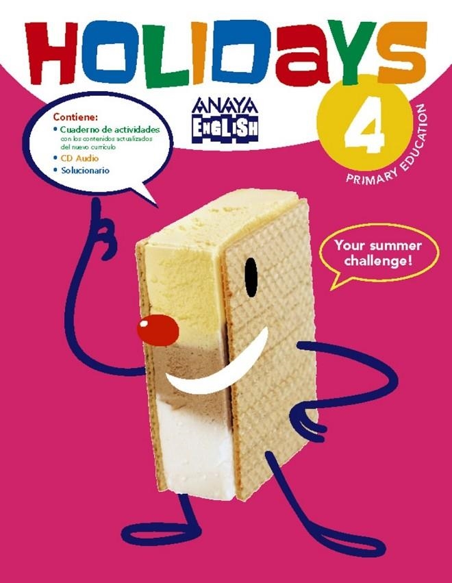 Holidays 4 :  Cuaderno vacaciones inglés Anaya | 9788469813997 | Anaya Educación | Librería Castillón - Comprar libros online Aragón, Barbastro