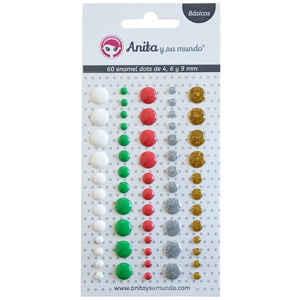 PACK 60 ENAMEL DOTS 4.6.9 mm GRAFOPLAS 37057299 | 8413623720996 | Librería Castillón - Comprar libros online Aragón, Barbastro