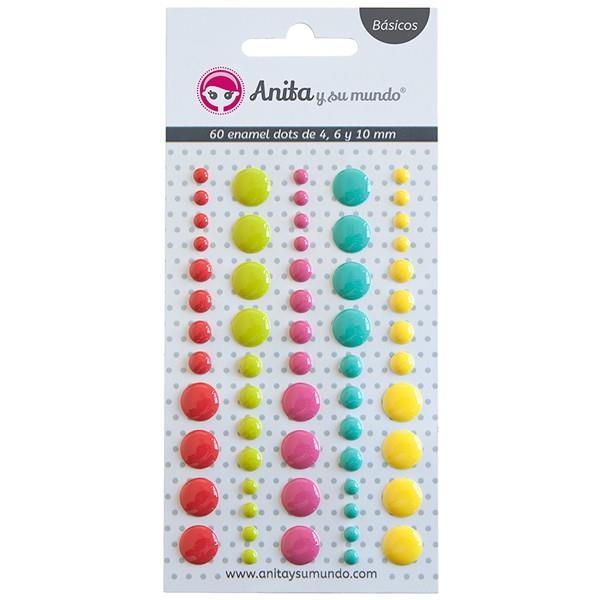 PACK 60 ENAMEL DOTS 4.6.10 mm GRAFOPLAS 37057199 | 8413623720989 | Librería Castillón - Comprar libros online Aragón, Barbastro