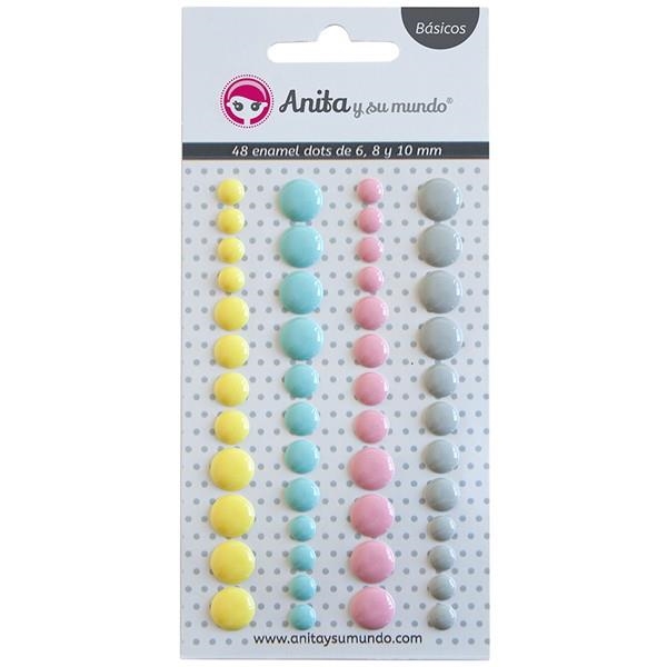 PACK 48 ENAMEL DOTS 6.8.10 mm GRAFOPLAS 37057099 | 8413623720972 | Librería Castillón - Comprar libros online Aragón, Barbastro