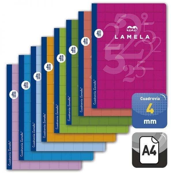 LIBRETA LAMELA A4 50H CUADROVIA 4MM GRAPADA 06A4004 | 8412855202102 | Librería Castillón - Comprar libros online Aragón, Barbastro