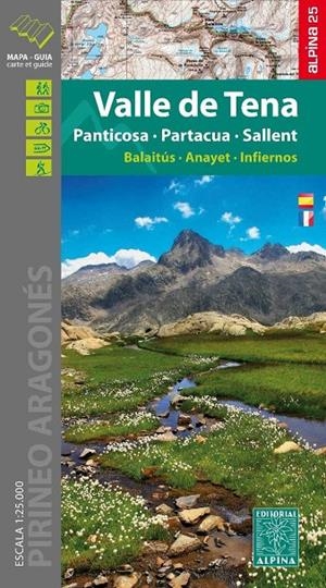 MAPA ALPINA 25 VALLE DE TENA - PANTICOSA, PARTACUA, SALLENT  | 9788480906357 | VV.AA. | Librería Castillón - Comprar libros online Aragón, Barbastro