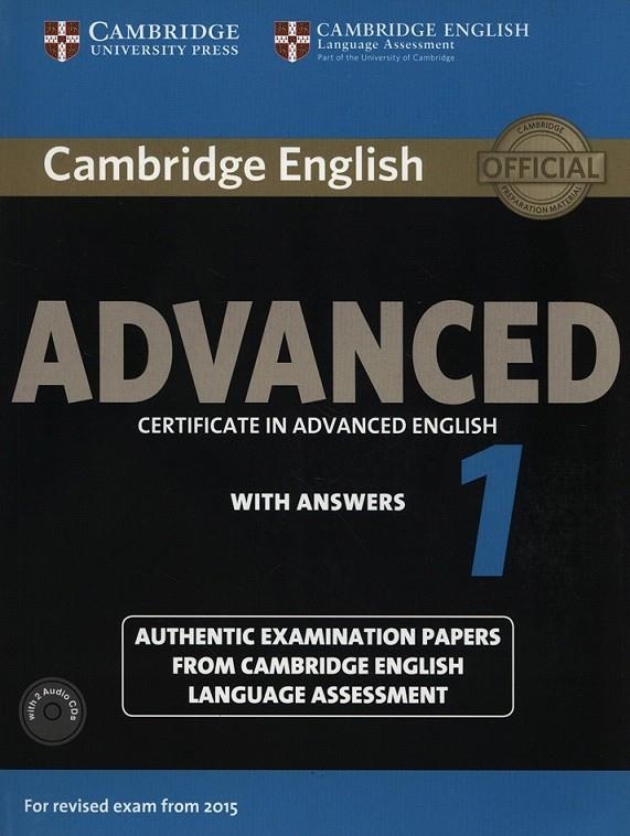 Cambridge English Advanced 1 for Revised Exam from 2015 Student's Book Pack (Stu | 9781107654969 | CAMBRIDGE | Librería Castillón - Comprar libros online Aragón, Barbastro