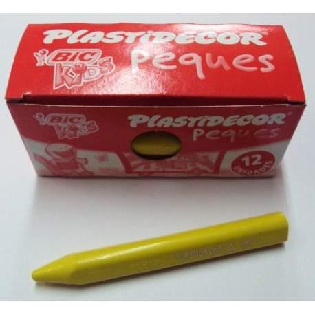 PLASTIDECOR PEQUES UNICOLOR AMARILLO 12UN | 8410565052253 | Librería Castillón - Comprar libros online Aragón, Barbastro