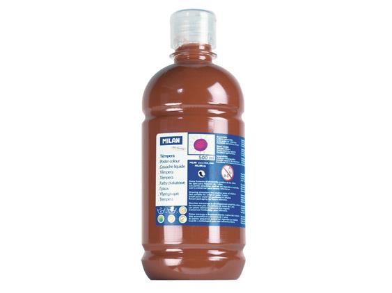 TEMPERA MILAN 500ML MARRON 03670 | 8411574008996 | Librería Castillón - Comprar libros online Aragón, Barbastro