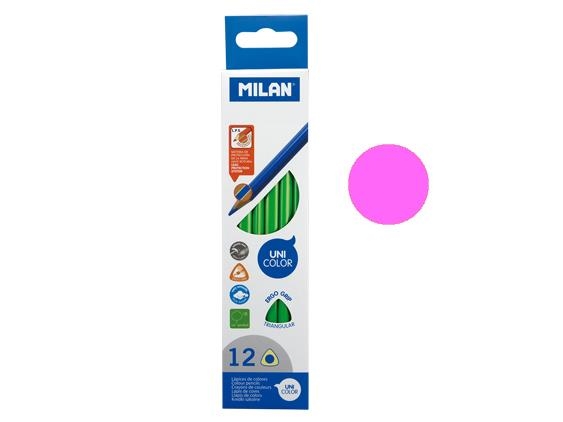 LAPIZ MILAN TRIANGULAR 231 COLOR ROSA 0722313412 | 8411574017004 | Librería Castillón - Comprar libros online Aragón, Barbastro