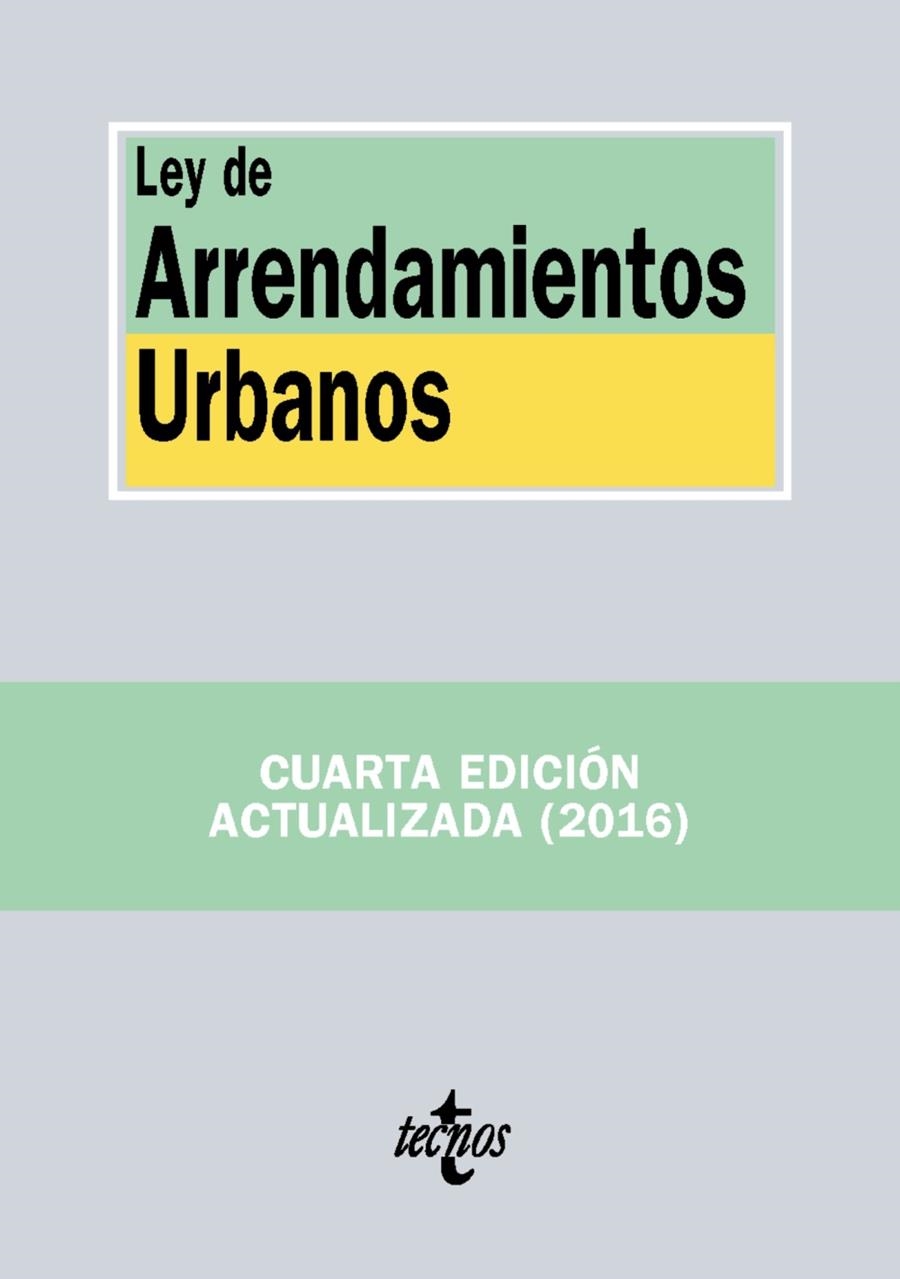 Ley de Arrendamientos Urbanos | 9788430970308 | Editorial Tecnos | Librería Castillón - Comprar libros online Aragón, Barbastro