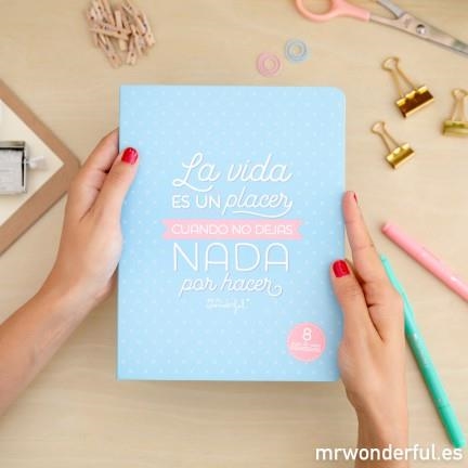 LIBRETA POST IT LA VIDA ES UN PLACER CUANDO NO DEJAS NADA POR HACER | 8435460704243 | MR WONDERFUL | Librería Castillón - Comprar libros online Aragón, Barbastro