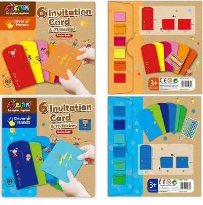 PACK MANUALIDADES AVENIR PARA HACER INVITACIONES CON 77 PEGATINAS | 8435126447897 | Librería Castillón - Comprar libros online Aragón, Barbastro