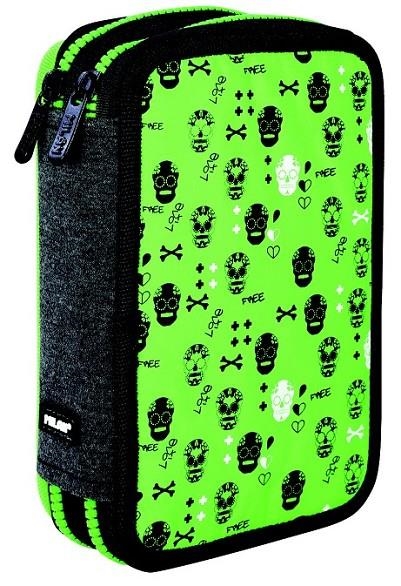 PLUMIER DOS PISOS MILAN CON CONTENIDO SKULLS VERDE 081264SK | 8411574066651 | Librería Castillón - Comprar libros online Aragón, Barbastro