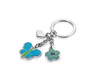 TURQUOISE BUTTERFLY LLAVERO CON 3 DIJES MARIPOSA+FLOR+CORAZÓN KR1601TQ | 4024023119118 | VV.AA. | Librería Castillón - Comprar libros online Aragón, Barbastro