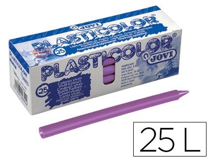 PLASTICOLOR CAJA 25 CERAS COLOR LILA JOVI 92509 | 8412027006460 | Librería Castillón - Comprar libros online Aragón, Barbastro