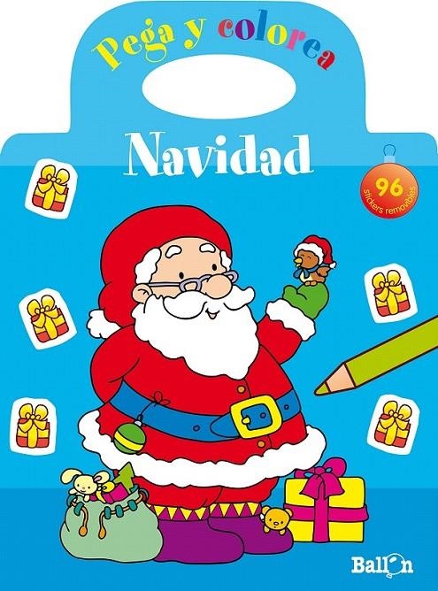 Navidad - Pega y colorea | 9789463075114 | Ballon | Librería Castillón - Comprar libros online Aragón, Barbastro