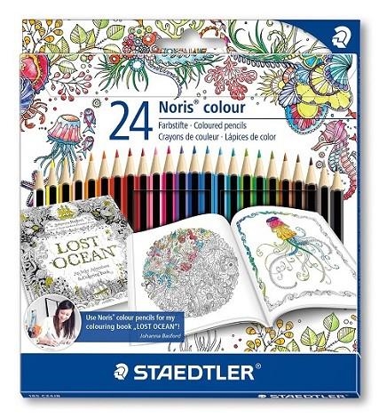 LAPICES COLOR STAEDTLER 157M24JB ERGOSOFT JOHANNA BASFORD 24 COLORES CAJA METALICA | 4007817028582 | Basford, Johanna | Librería Castillón - Comprar libros online Aragón, Barbastro