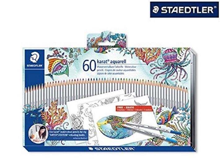 LAPICES COLOR ACUARELABLES STAEDTLER KARAT 125M60JB JOHANNA BASFORD 60 COLORES CAJA METALICA | 4007817028537 | Basford, Johanna | Librería Castillón - Comprar libros online Aragón, Barbastro