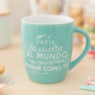 TAZA DARIA LA VUELTA AL MUNDO ENTERO Y NO ENCONTRARIA A NADIE COMO TU | 8435460709422 | MR WONDERFUL | Librería Castillón - Comprar libros online Aragón, Barbastro