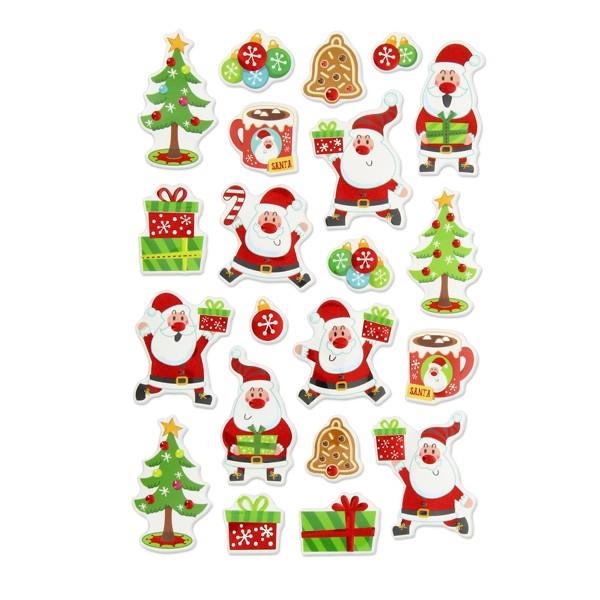 PEGATINAS NAVIDAD CON RELIEVE METALIZADAS PAPA NOEL GRAFOPLAS 68070508 | 8413623807871 | Librería Castillón - Comprar libros online Aragón, Barbastro