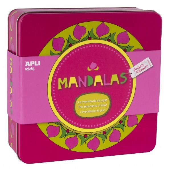 APLI KIDS 14846 CAJA METÁLICA JUEGO MANDALAS - ÀNGELS NAVARRO | 8410782148463 | NAVARRO, ÀNGELS | Librería Castillón - Comprar libros online Aragón, Barbastro