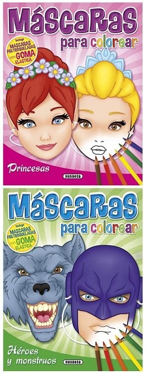 Máscaras para colorear (2 títulos) | 9788467747843 | Susaeta, Equipo | Librería Castillón - Comprar libros online Aragón, Barbastro