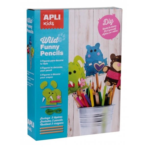 APLI KIDS 14350 JUEGO WILD FUNNY PENCILS FIELTRO | 8410782143505 | Librería Castillón - Comprar libros online Aragón, Barbastro