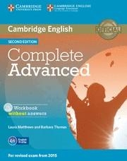 Complete Advanced Workbook without Answers with Audio CD 2nd Edition | 9781107631489 | Matthews, Laura; Thomas, Barbara | Librería Castillón - Comprar libros online Aragón, Barbastro