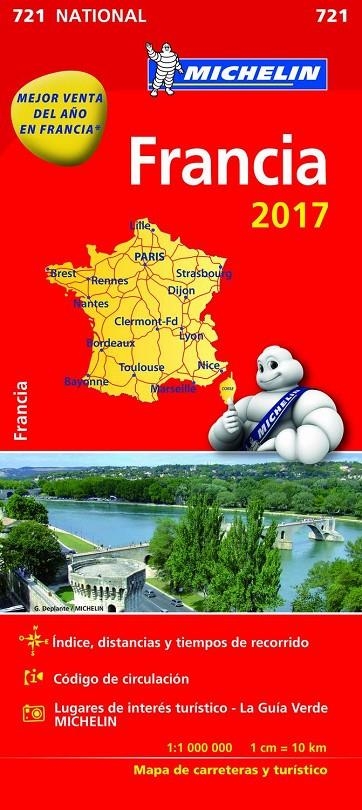 Mapa National Francia - MICHELIN ED.2017 | 9782067218659 | MICHELIN | Librería Castillón - Comprar libros online Aragón, Barbastro