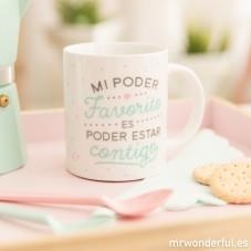 TAZA MI PODER FAVORITO ES PODER ESTAR CONTIGO - MR WONDERFUL | 8435460710572 | MR WONDERFUL | Librería Castillón - Comprar libros online Aragón, Barbastro