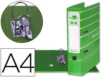 ARCHIVADOR PALANCA LIDERPAPEL A4 FILING SYSTEM CON RADO 75MM VERDE 37709 | 8423473377097 | Librería Castillón - Comprar libros online Aragón, Barbastro