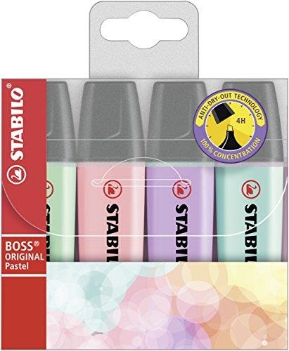 ROTULADOR FLUORESCENTE STABILO BOSS 70 PASTEL 4 COLORES SURTIDOS | 4006381492867 | Librería Castillón - Comprar libros online Aragón, Barbastro