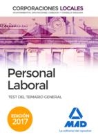 PERSONAL LABORAL DE CORPORACIONES LOCALES. TEST DEL TEMARIO GENERAL ED 2017 | 9788414204733 | NO DISPONIBLE | Librería Castillón - Comprar libros online Aragón, Barbastro