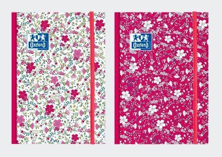 LIBRETA NTBK OXFORD FLORAL 100X150MM 80H 90GR HORIZONTAL CON GOMA T.ENC. 400088304 | 8412771018740 | Librería Castillón - Comprar libros online Aragón, Barbastro