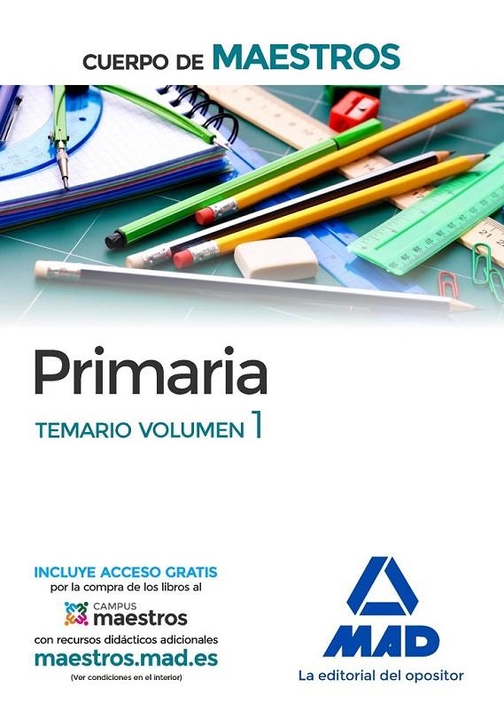 Cuerpo de maestros primaria. temario volumen 1 | 9788414201794 | AA.VV. | Librería Castillón - Comprar libros online Aragón, Barbastro