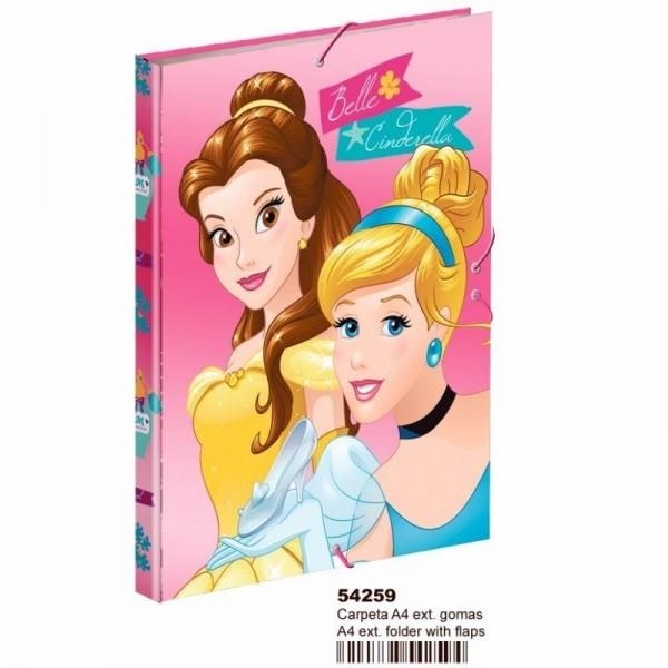 CARPETA CARTÓN GOMAS 3 SOLAPAS A4 PRINCESAS DISNEY GIFT 54259 | 8414778542594 | Librería Castillón - Comprar libros online Aragón, Barbastro